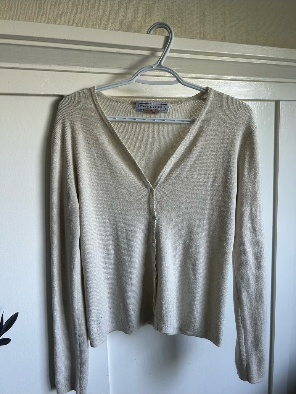 Vintage cream Principles cardigan